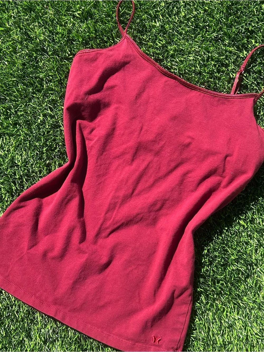Aeropostale Y2K maroon burgundy classic cami